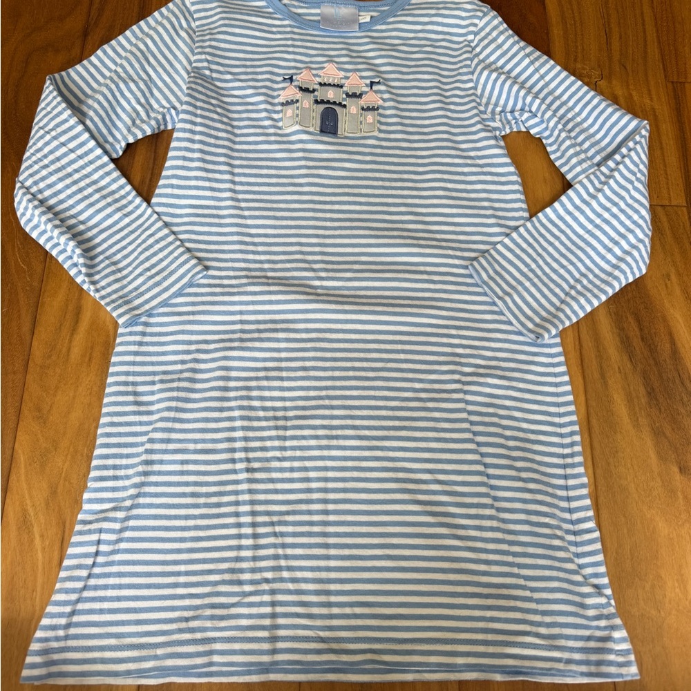 Little English Applique Castle Dress